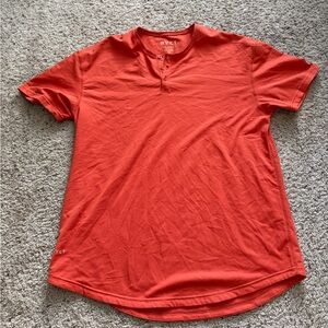 BYLT Basics Orange Short Sleeve Henley